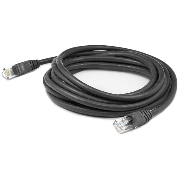 Add-On Addon 12Ft Rj-45 (Male) To Rj-45 (Male) Straight Microboot, Snagless ADD-7FSLCAT6-BK - main